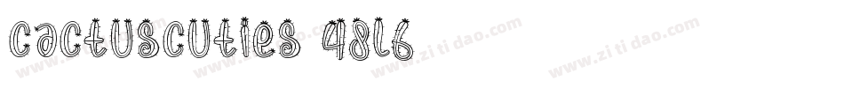 CactusCuties-48L6字体转换