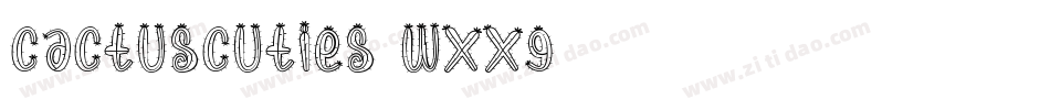 CactusCuties-WXxG字体转换