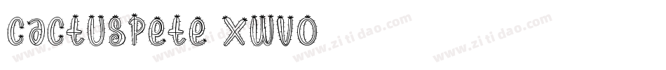 CactusPete-XWvo字体转换