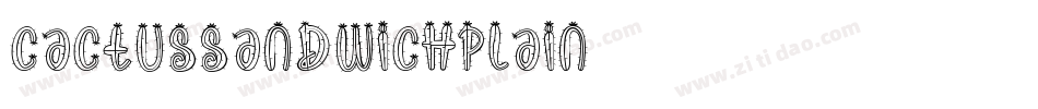 CactusSandwichPlain字体转换