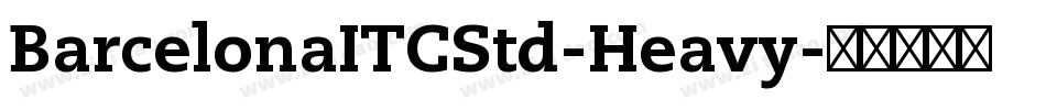 BarcelonaITCStd-Heavy字体转换