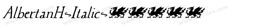 AlbertanH-Italic字体转换