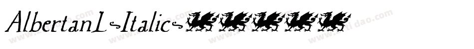 AlbertanL-Italic字体转换