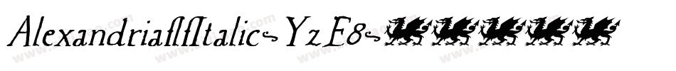 AlexandriaflfItalic-YzE8字体转换