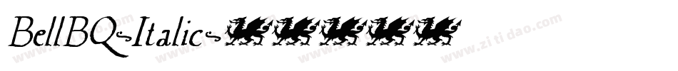 BellBQ-Italic字体转换 BellBQ-Italic字体转换