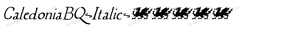 CaledoniaBQ-Italic字体转换