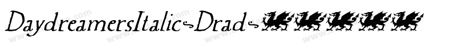 DaydreamersItalic-Drad字体转换