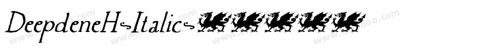 DeepdeneH-Italic字体转换