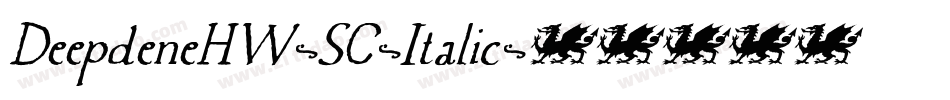 DeepdeneHW-SC-Italic字体转换
