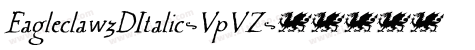 Eagleclaw3DItalic-VpVZ字体转换