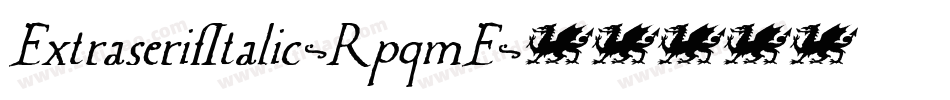 ExtraserifItalic-RpqmE字体转换