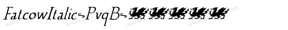 FatcowItalic-PvqB字体转换
