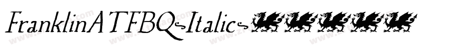FranklinATFBQ-Italic字体转换