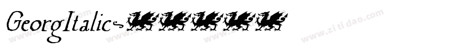 GeorgItalic字体转换
