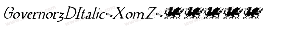 Governor3DItalic-XomZ字体转换 Governor3DItalic-XomZ字体转换