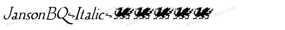 JansonBQ-Italic字体转换