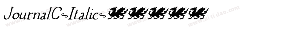 JournalC-Italic字体转换 JournalC-Italic字体转换