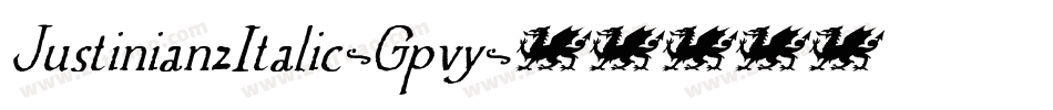 Justinian2Italic-Gpvy字体转换