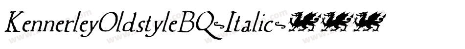 KennerleyOldstyleBQ-Italic字体转换