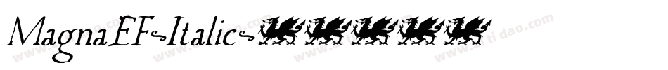 MagnaEF-Italic字体转换