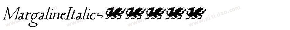 MargalineItalic字体转换
