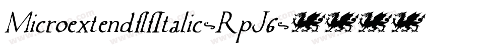 MicroextendflfItalic-RpJ6字体转换 MicroextendflfItalic-RpJ6字体转换