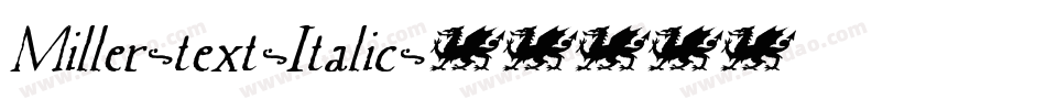 Miller-text-Italic字体转换