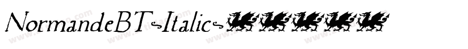 NormandeBT-Italic字体转换