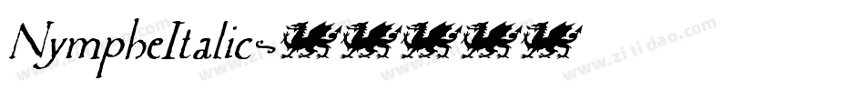 NympheItalic字体转换