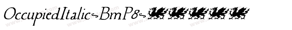 OccupiedItalic-BmP8字体转换