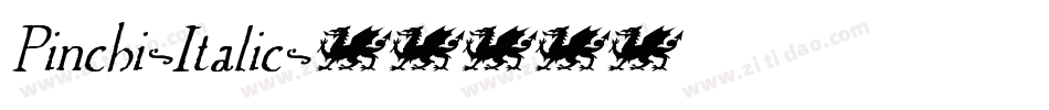Pinchi-Italic字体转换