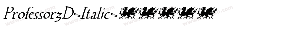 Professor3D-Italic字体转换