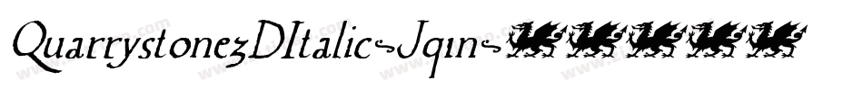 Quarrystone3DItalic-Jq1n字体转换