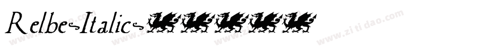 Relbe-Italic字体转换