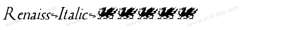 Renaiss-Italic字体转换 Renaiss-Italic字体转换