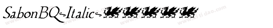 SabonBQ-Italic字体转换