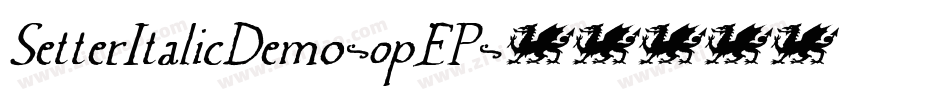 SetterItalicDemo-0pEP字体转换 SetterItalicDemo-0pEP字体转换