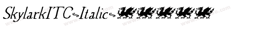 SkylarkITC-Italic字体转换