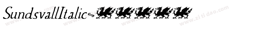 SundsvallItalic字体转换