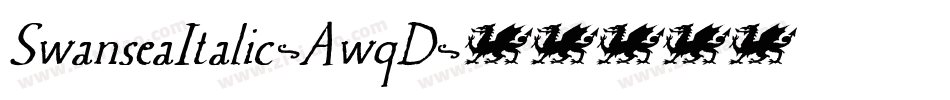 SwanseaItalic-AwqD字体转换