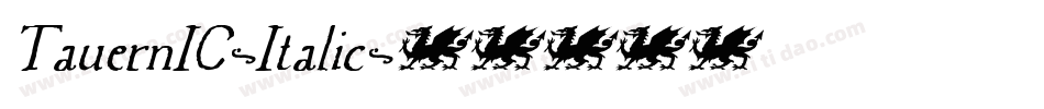 TauernIC-Italic字体转换