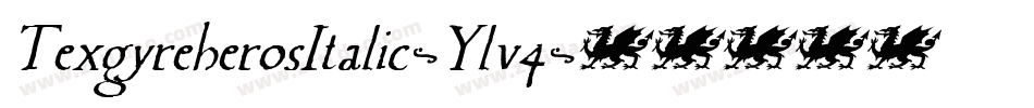 TexgyreherosItalic-Ylv4字体转换