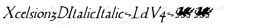 Xcelsion3DItalicItalic-LdV4字体转换