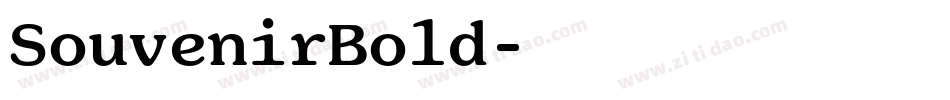 SouvenirBold字体转换