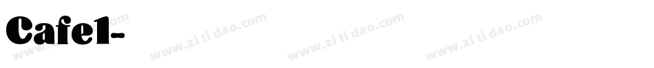 Cafe1字体转换