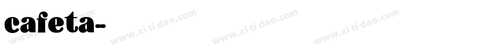 cafeta字体转换