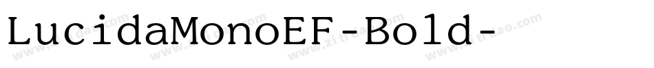 LucidaMonoEF-Bold字体转换