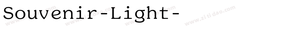 Souvenir-Light字体转换