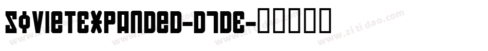 SovietExpanded-d7DE字体转换