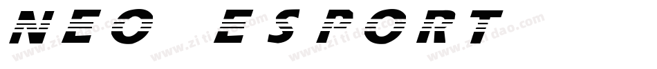 NEO-ESPORT字体转换